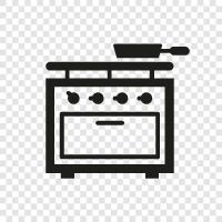 Range, Cooking, Gas, Electric icon svg