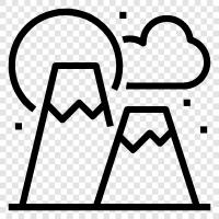 Range, Peak, Summit, Hiking icon svg