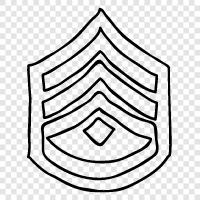 rank, military, army, officer icon svg