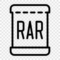 RAR5, mimariler, sıkıştırma, yazılım ikon svg
