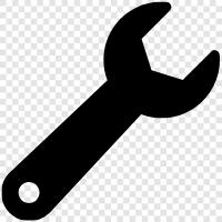 Ratchet, Socket, Pliers, Hammer icon svg