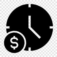 rates, hours, billing, cost icon svg