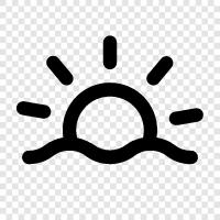 rays, sunbeam, light, sun tan icon svg