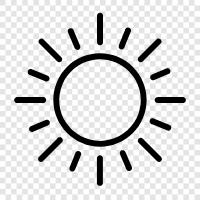 rays, light, day, sky icon svg