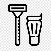 razor, wet shave, straight razor, cartridge razor icon svg