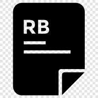 rb Продление файла, формат файла rb, рубиновый файл, rb файл Значок svg