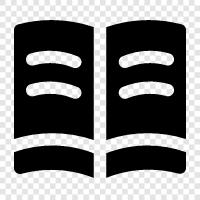 read, book, novel, story icon svg