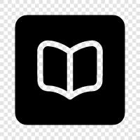 reading, books, literature, novel icon svg