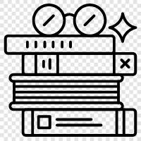 reading, novel, fiction, story icon svg