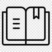 reading, books, novel, story icon svg