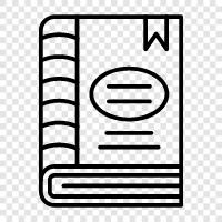 reading, books, novel, story icon svg