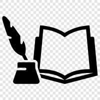 reading, books, novel, story icon svg