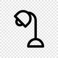 reading lamp, work lamp, desk lamp, study lamp icon svg