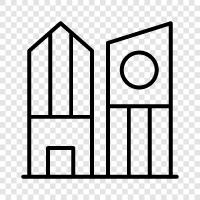 real estate, property, real estate agents, houses for sale icon svg