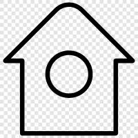 Immobilien, Haus, Vermietung, Häuser zum Verkauf symbol