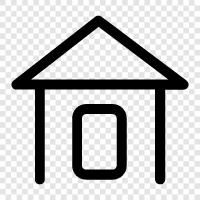 real estate, houses, apartments, rooms icon svg