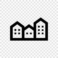 real estate, house, homes, real estate agents icon svg