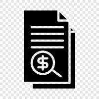 receipt, accounting, cost, expenses icon svg