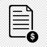 receipt, billing, invoice number, invoice template icon svg