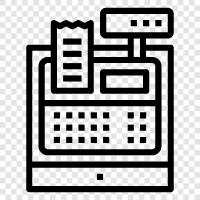 Empfang, Bargeld, Register, Software symbol