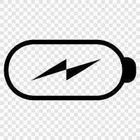 rechargeable, portable, solar, wind Battery powered devices icon svg