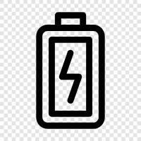 rechargeable, lithium ion, AAA, C cell icon svg