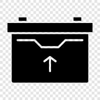 wiederaufladbare Batterie, tragbares Ladegerät, Telefonbatterie, Jumpstart symbol