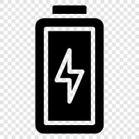 rechargeable, lithium ion, power, flashlight icon svg