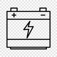 rechargeable, lithium, polymer, cells icon svg