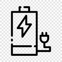 rechargeable, power, energy, power bank icon svg