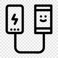 rechargeable, portable, emergency, backup icon svg