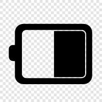 rechargeable, lithium ion, laptop, cell phone icon svg