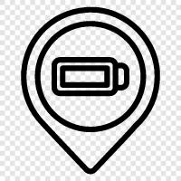 rechargeable, lithium ion, battery pack, battery charger icon svg