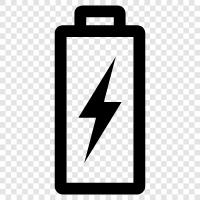 rechargeable, lithium ion, AAA, battery icon svg