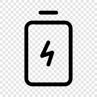 rechargeable, lithium ion, 18650, AAA icon svg