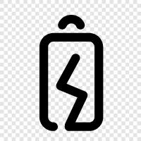 rechargeable, lithiumion, recharge, portable icon svg