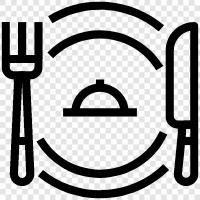 recipes, ideas, food, restaurants icon svg