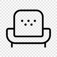 recliner, sleeper, chair, living room icon svg