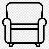 recliner, chairs, relax, read icon svg