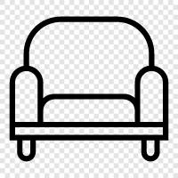 recliner, reading, chair, lounger icon svg