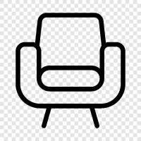 recliner, living room, furniture, couches icon svg