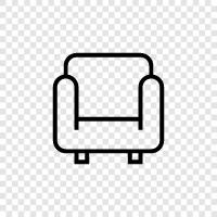 recliner, leather, reclining, leather sofa icon svg