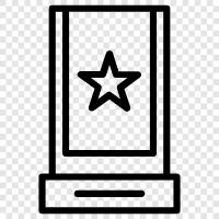 recognition, accolade, commendation, commendatory statement icon svg