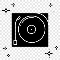 record player, vinyl, music, music lover icon svg