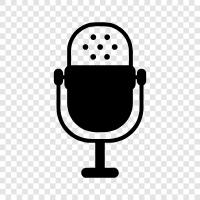 Recording, Audio, Microphone, Podcasting icon svg