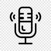 Recording, Recording Microphones, Condenser Microphones, Dynamic Microphones icon svg