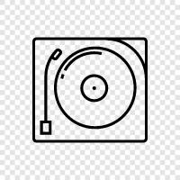 records, music, vinyl, phonograph icon svg
