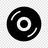 records, music, audio, music cd icon svg