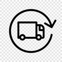 recurring delivery, ontime delivery, timely delivery delivery, delivery recurrent icon svg