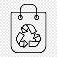 recyclable bag, compostable bag, bag for recycling, bag for icon svg